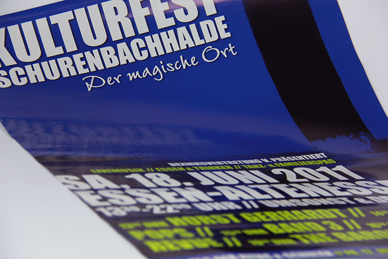 Kulturfest Schurenbachhalde Visitenkarte Plakat