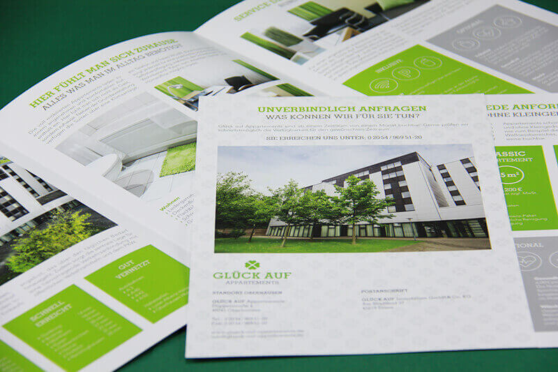 Glück Auf Appartements Faltblatt