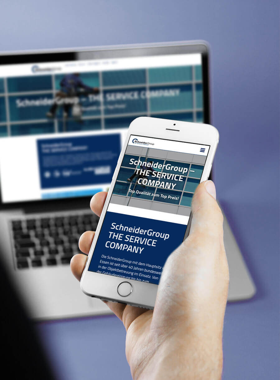 Schneider Group Responsive Webdesign