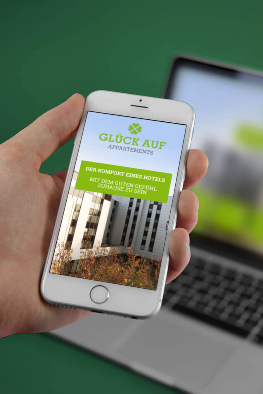 Glück Auf Appartements Responsive Webdesign